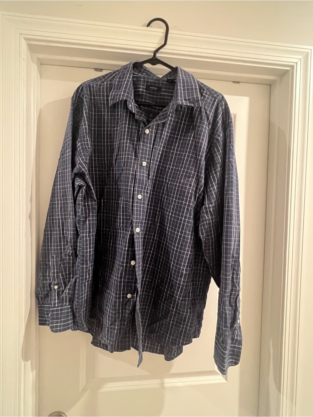 Arrow Men's Blue Plaid Button-Down Shirt
